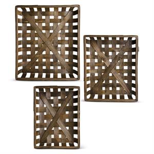 Rectangular Brown Nesting Trays