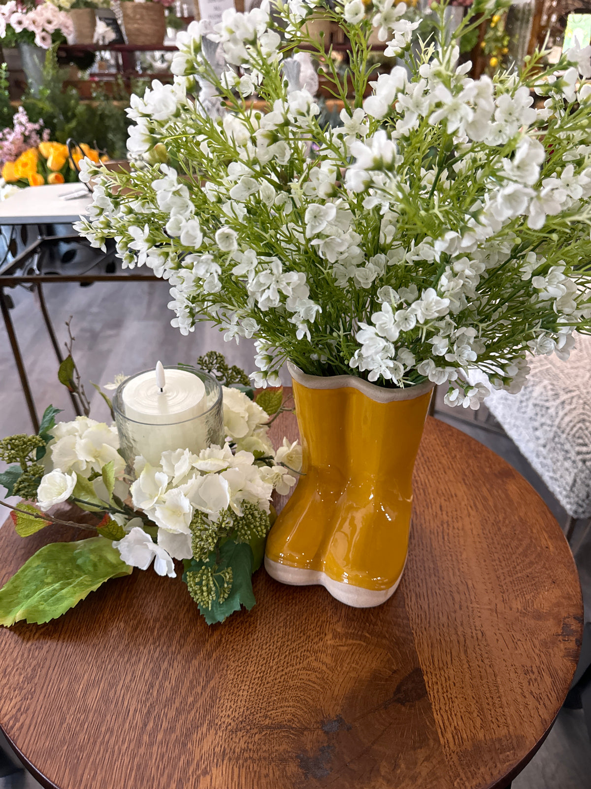 YELLOW RAINBOOTS PLANTER