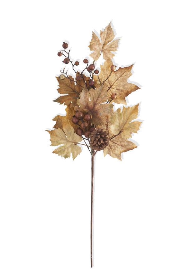 MAPLE LEAF SPRAY W/ BERRIES