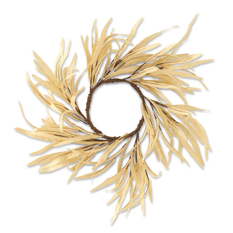 21 Inch Cream Eva Grass Candle Ring/Wreath