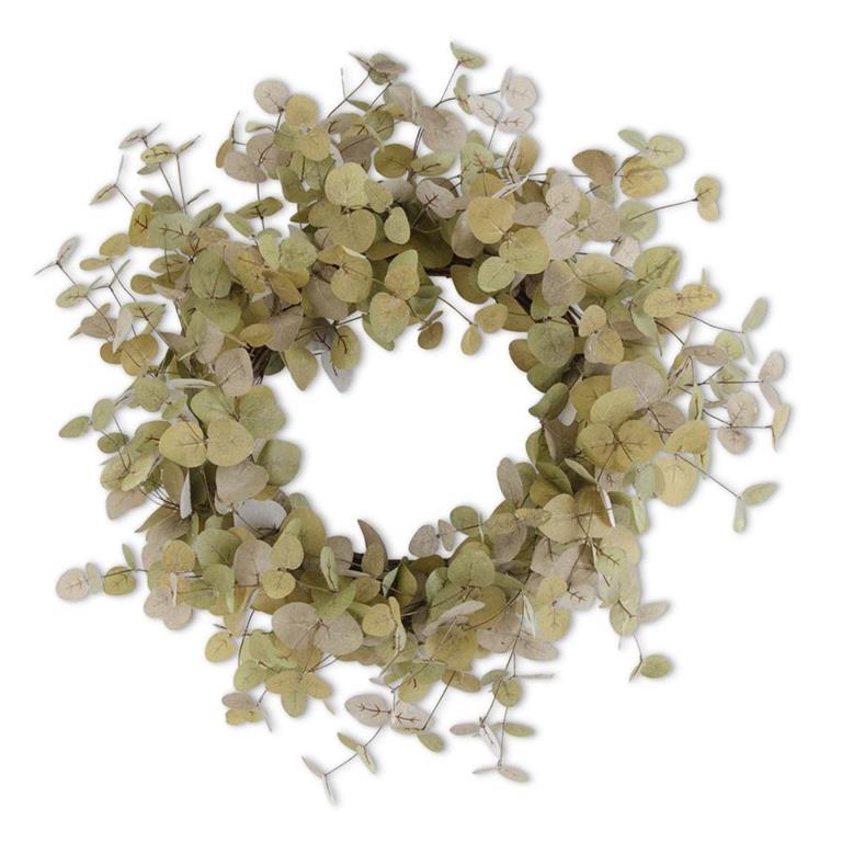 24 Inch Green Two-Tone Eucalyptus Wreath