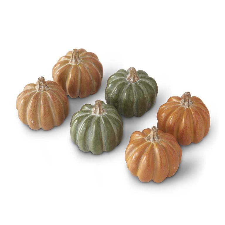 3 Inch Ceramic Pumpkins