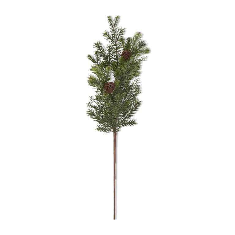 30 Inch Mixed Pine Real Touch Stem w/Pinecones