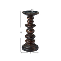  Wood Pillar  candle Holder