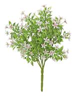 MINI BLOSSOM BUSH, 10"; PE, UV, GREEN/PINK