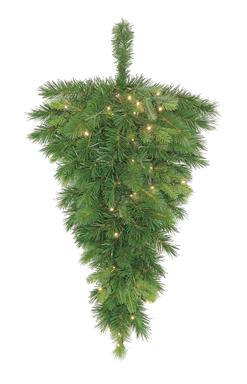 VERMONT SPRUCE TEARDROP, 30", 115 TIPS, 50 LED BATTERY OPERATED TIMER