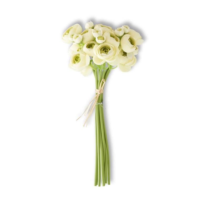 11 Inch Cream Mini Ranunculus Bundle (7 Stems)