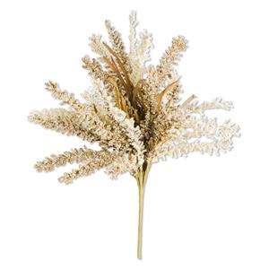 24 Inch Cream & Brown Heather Bush