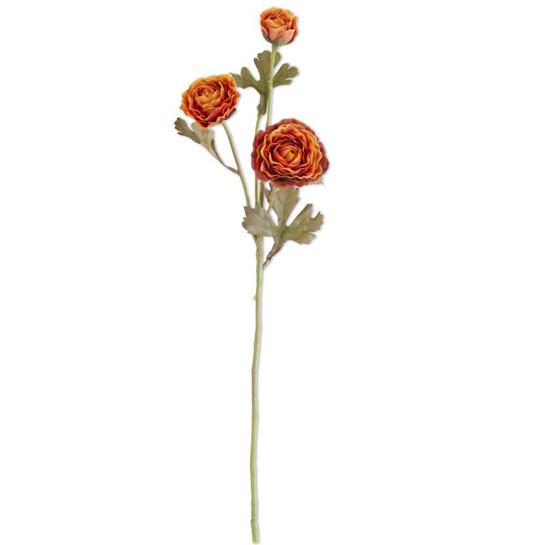 20.5 Inch Orange Ranunculus Spray