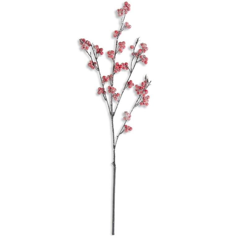 27 Inch Red Berry Branch