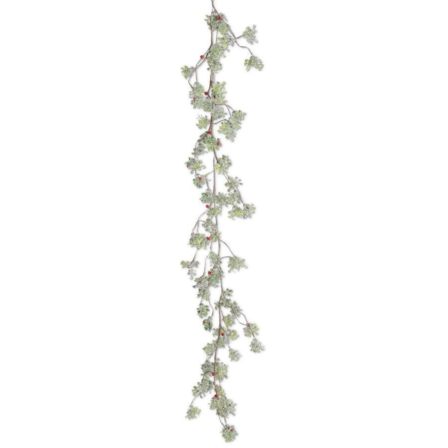 60" GLITTER MISTLETOE GARLAND