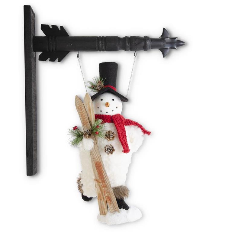 17 Inch Sherpa Snowman w/Kicked Back Leg Arrow Replacement